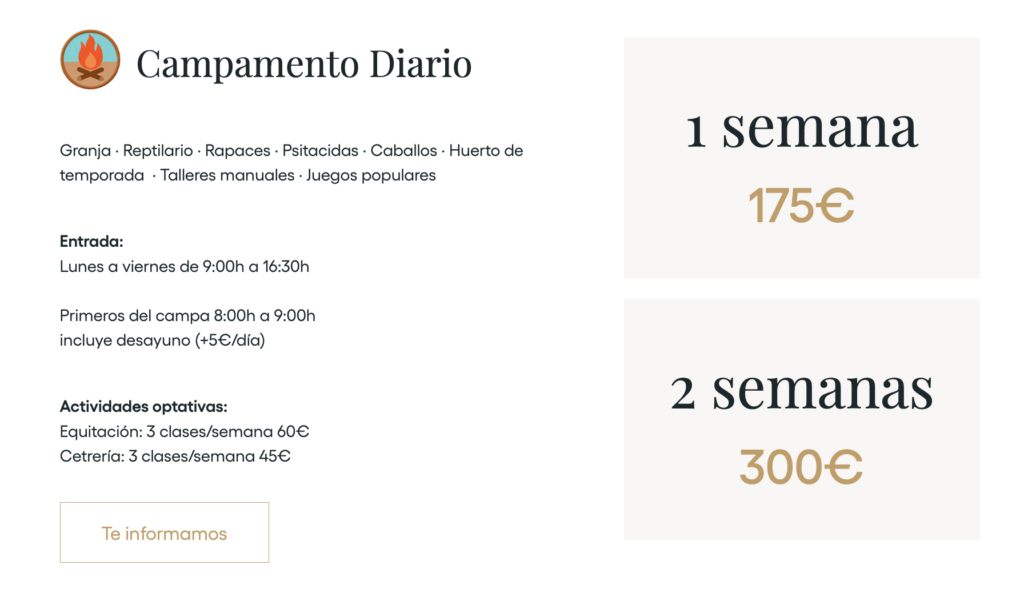 campamento de verano 2023