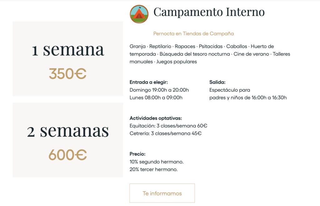 campamento de verano 2023